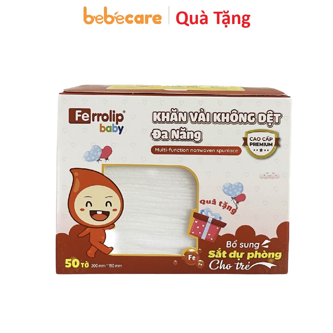 Quà tặng-Quà Tặng Ferrolip Baby - Khăn vải khô đa năng